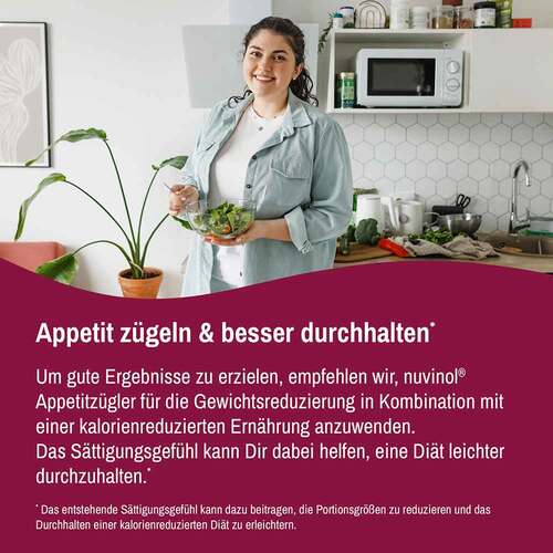 Nuvinol Appetitz&uuml;gler f&uuml;r die Gewichtsreduzier.Kapseln  - 6