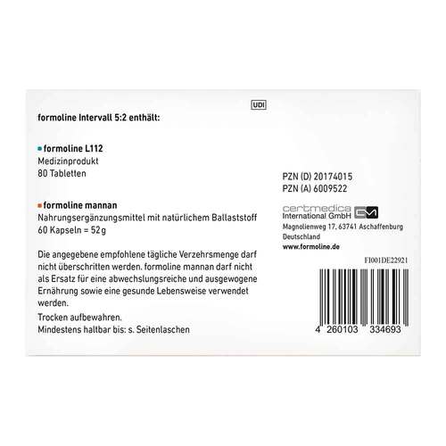 Formoline Intervall 5:2 Kombipackung - 7