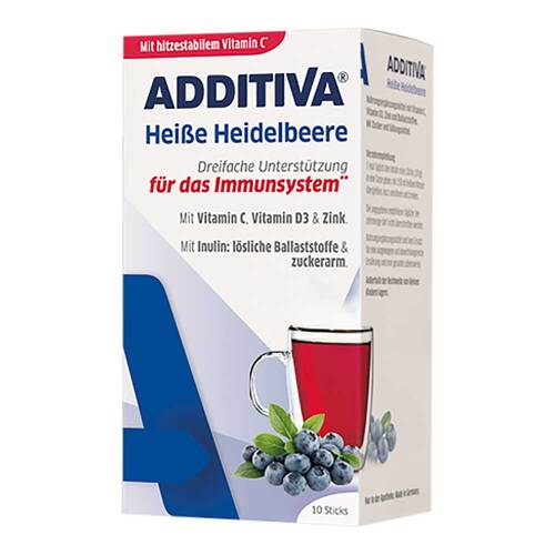 Additiva hei&szlig;e Heidelbeere Pulver Sachets - 2