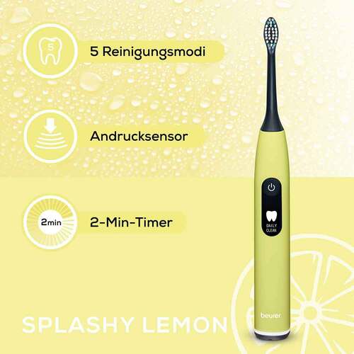 Beurer SC50 elek.Schallzahnb&uuml;rste splashy lemon - 2