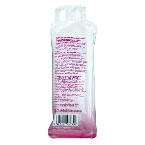 Omni Power Carbo Hydro Gel Pro Cola &amp; Koffein - 2