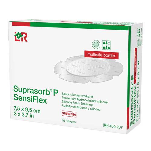 Suprasorb P Sensiflex multisite border 7,5x9,5cm - 1