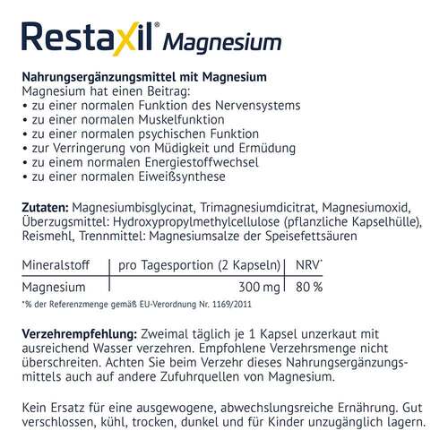 Restaxil Magnesium Kapseln - 5