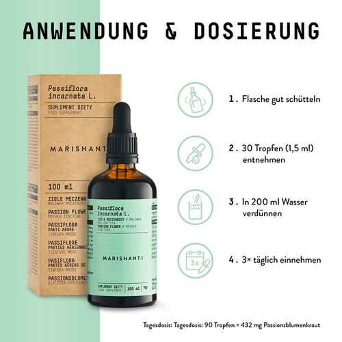 Passionsblume Extrakt Kr&auml;uter Tropfen alkoholfrei - 3