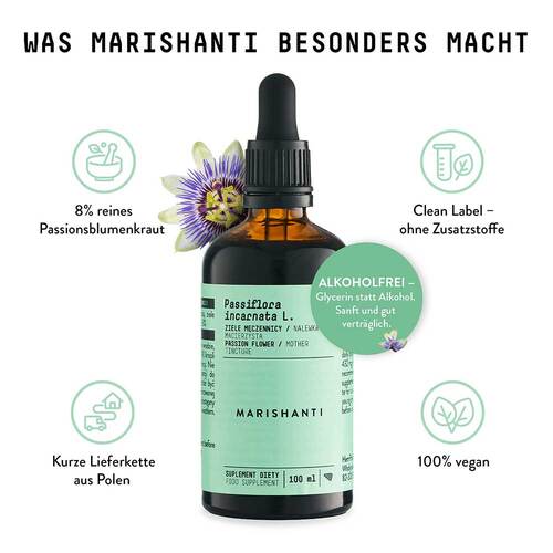 Passionsblume Extrakt Kr&auml;uter Tropfen alkoholfrei - 4
