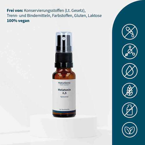 Melatonin 2,5 mg liposomal Lavendel und Orangen&ouml;l - 2