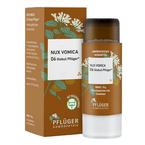 Nux vomica D 6 Globuli Pfl&uuml;ger Globulispender - 1