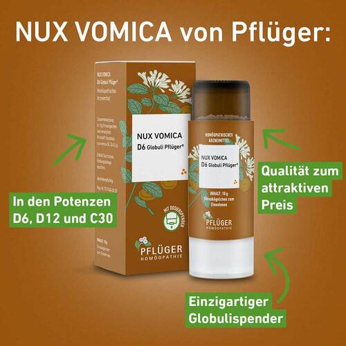 Nux vomica D 6 Globuli Pfl&uuml;ger Globulispender - 2