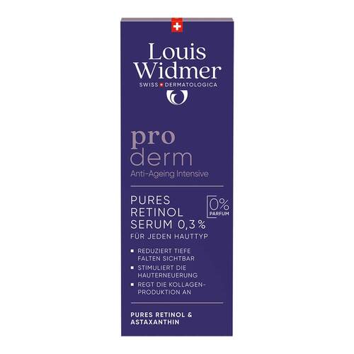 Widmer proderm Pures Retinol Serum 0,3% ohne P. - 1