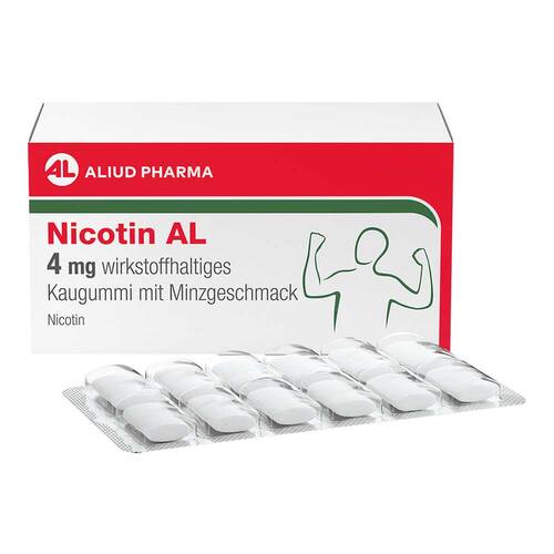 Nicotin AL 4 mg wirkstoffh.Kaugummi mit Minzgeschm - 1