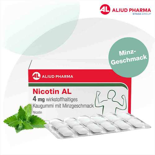 Nicotin AL 4 mg wirkstoffh.Kaugummi mit Minzgeschm - 2