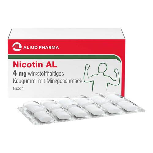 Nicotin AL 4 mg wirkstoffh.Kaugummi mit Minzgeschm - 1