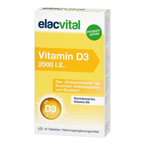 Elacvital Vitamin D3 2000 I.E. Filmtabletten - 1