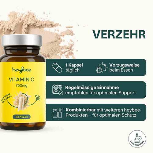 Heybee Vitamin C + Propolis Kapseln - 3