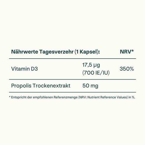 Heybee Vitamin D3 700 I.E. + Propolis Kapseln - 4