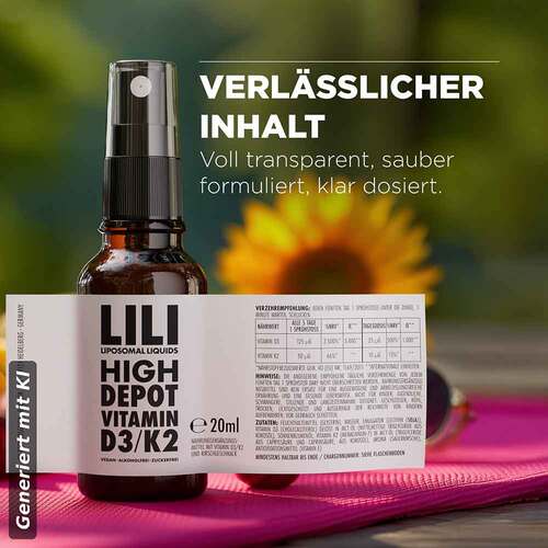 Vitamin D3 5000 I.E. K2 vegan liposomal Spray - 6