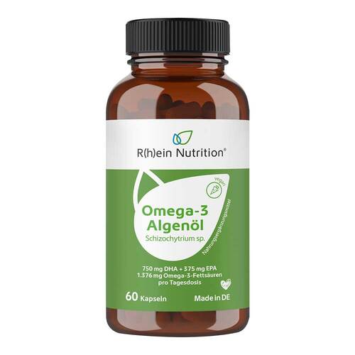 Omega-3 Algen&ouml;l mit DHA + EPA hochdosiert &amp; vegan Kapseln  - 1