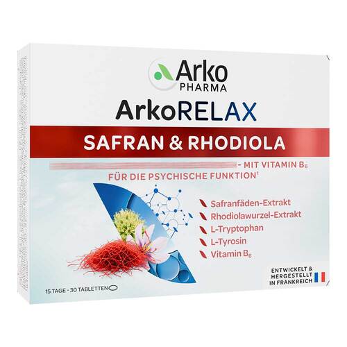Arkorelax Safran &amp; Rhodiola Tabletten - 1