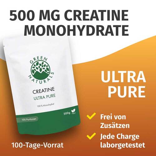 Green Naturals Creatine Ultra Pure 100% Monohydrat - 2